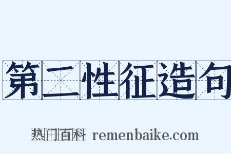 第二性征造句是什么意思的图片